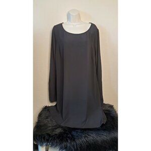 Lovesick Chiffon Like Bell Lace Sleeve Tunic Dress Plus Size 0